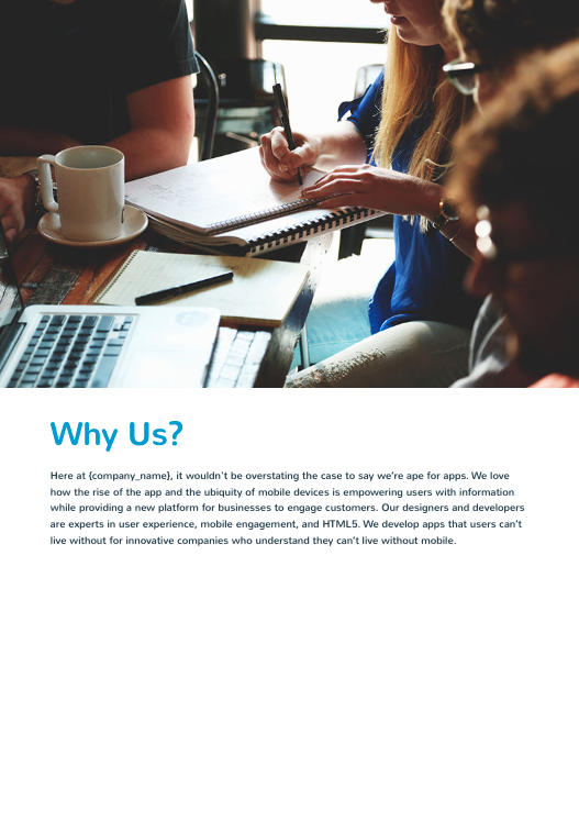 Mobile Web App Proposal Template